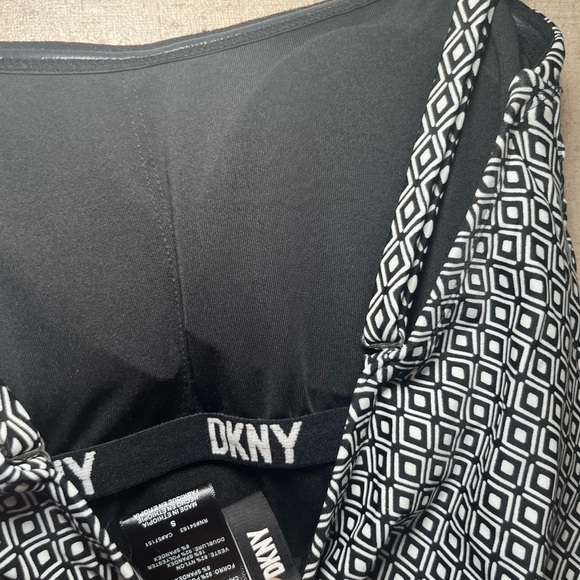 DKNY SWIM SUIT BLACK & WHITE Size S NEW WITH TAG - Picture 3 of 8